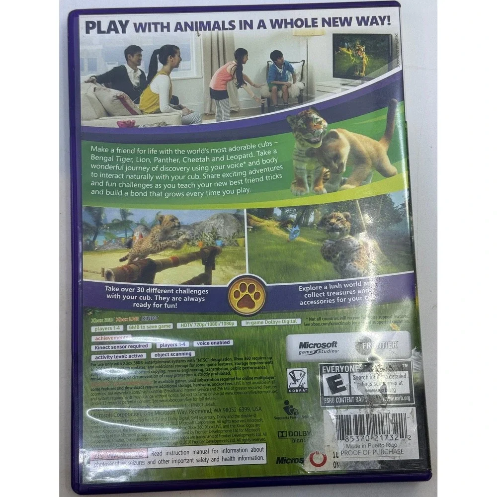 Microsoft kinectimals xbox